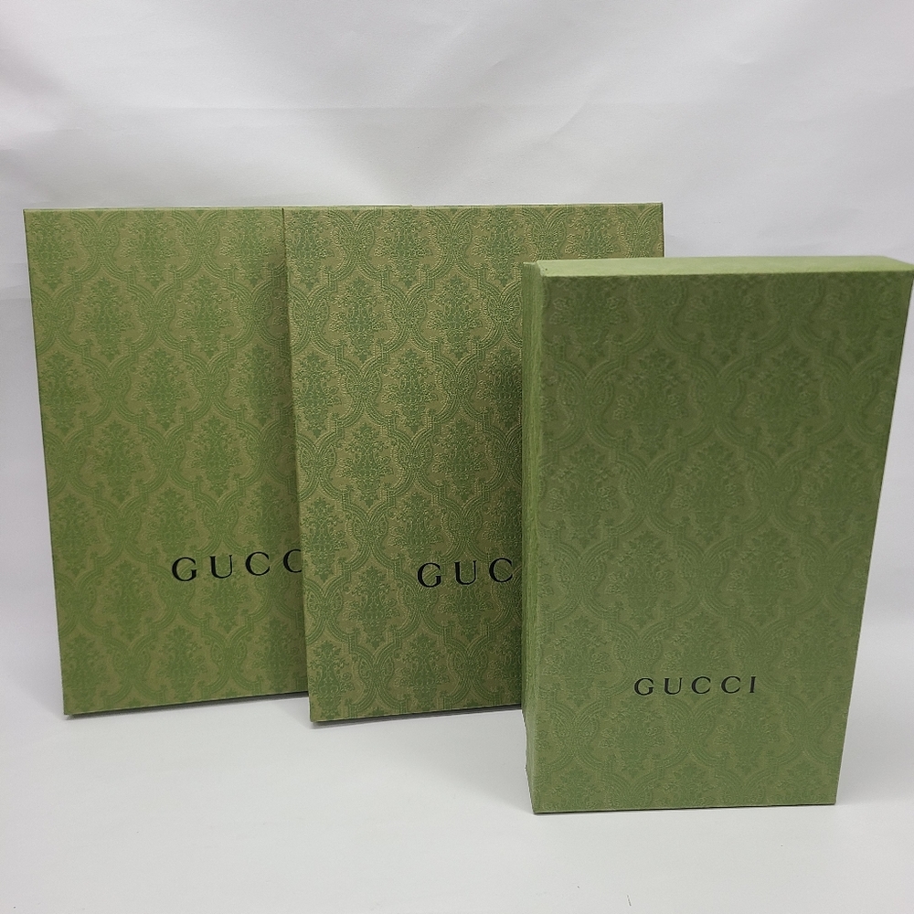 3 authentic green empty Gucci box